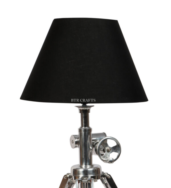 Royal Vintage Tripod Table Lamp, Adjustable Stand, Rustic Vintage Modern Design Standing Lamp For Bedroom, Dining And Living Room - Image 5