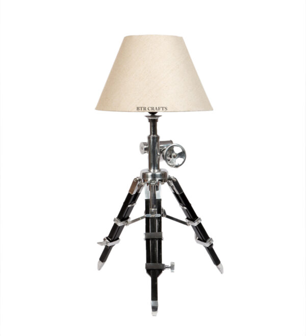 Royal Vintage Tripod Table Lamp, Adjustable Stand, Rustic Vintage Modern Design Standing Lamp For Bedroom, Dining And Living Room - Image 3