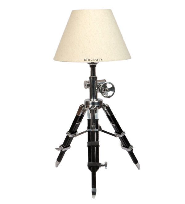 Royal Vintage Tripod Table Lamp, Adjustable Stand, Rustic Vintage Modern Design Standing Lamp For Bedroom, Dining And Living Room - Image 5