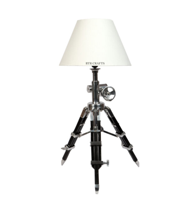 Royal Vintage Tripod Table Lamp, Adjustable Stand, Rustic Vintage Modern Design Standing Lamp For Bedroom, Dining And Living Room - Image 5