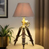 Vintage Tripod Table Lamp, Adjustable Stand, Rustic Vintage Modern Design Standing Lamp For Bedroom, Dining And Living Room