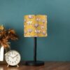 Raven Black Table Lamp Along With Mustered Junoon Shade For Bedroom, Office And Living Room - Image 2