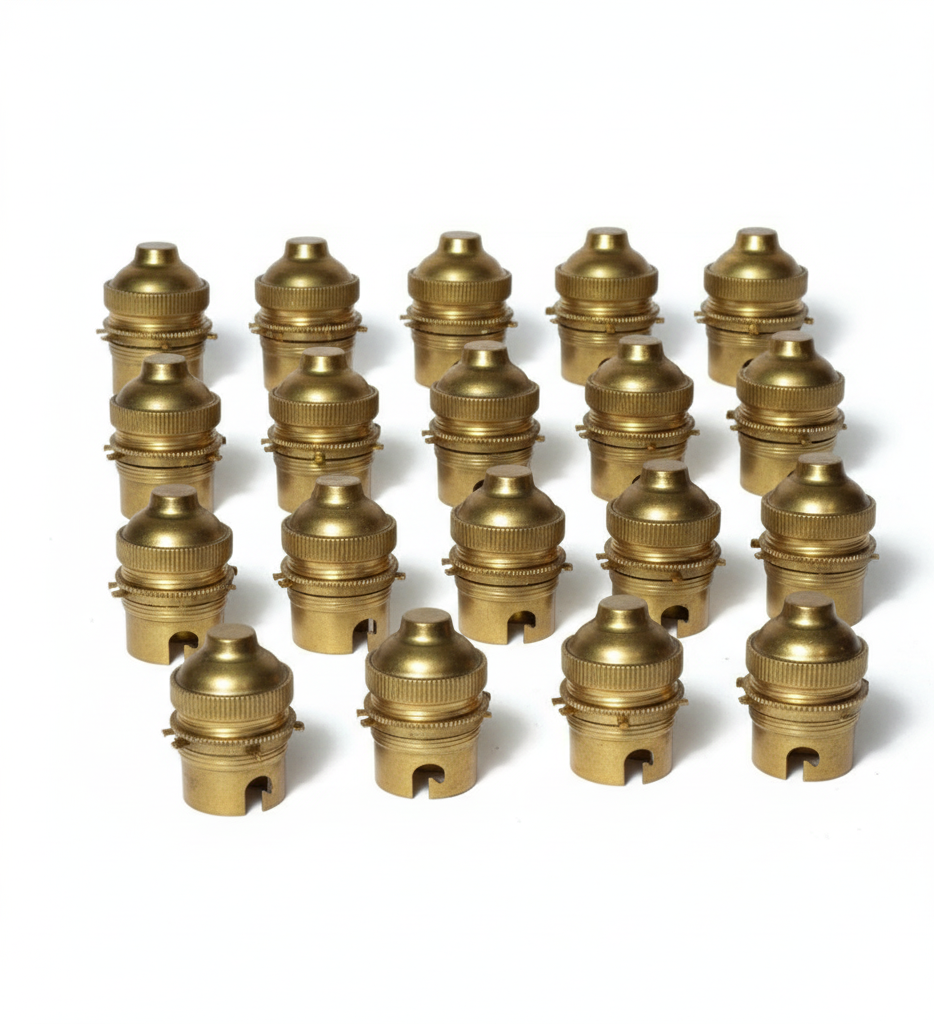 B22 Bulb Holder (5 Cm, Brass Holder)- Set Of 100