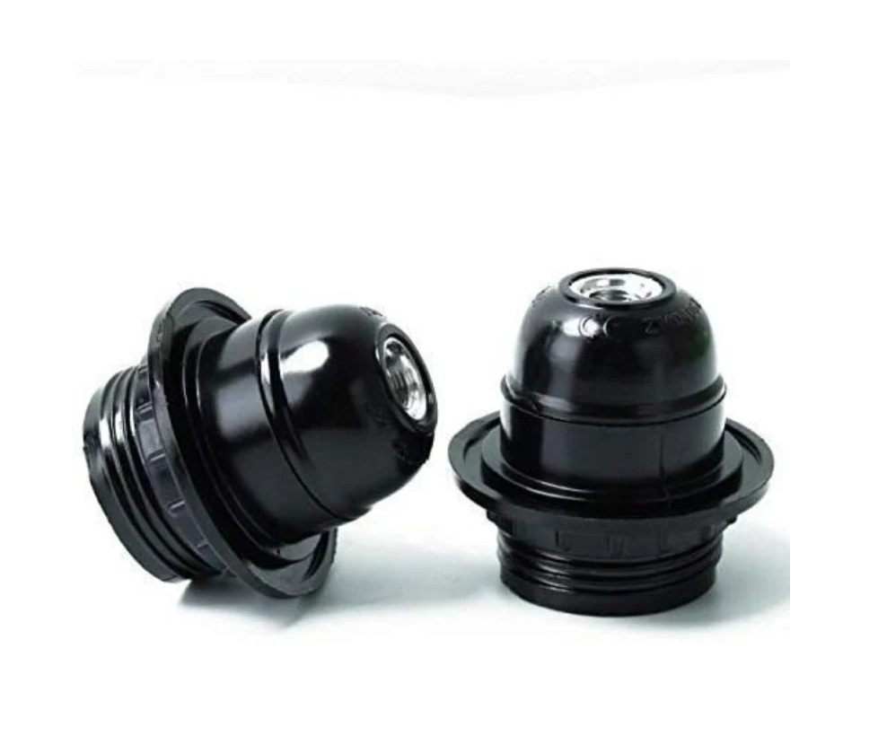 E27 Black Half Ring Holder | Bulb Holder for Table Lamp, Wall Light & DIY Lighting Fixtures (Pack of 50) - Image 2