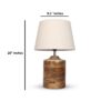 Coffee Brown Ribbed Circle Table Lamp, Side lamp for Bedroom, Dinning, Balcony, Office, Hotels & Home Decoration(TAPPER FLEX) - Image 7