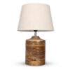 Coffee Brown Ribbed Circle Table Lamp, Side lamp for Bedroom, Dinning, Balcony, Office, Hotels & Home Decoration(TAPPER FLEX) - Image 5