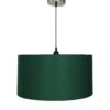 18 Inches Pendant/Hanging Ceiling Light Fixture, Dark Green Drum Shade for Bedroom, Kitchen, Living Room, Dining Table, Lobby, Kitchen, Black/Silver Canopy - Image 5