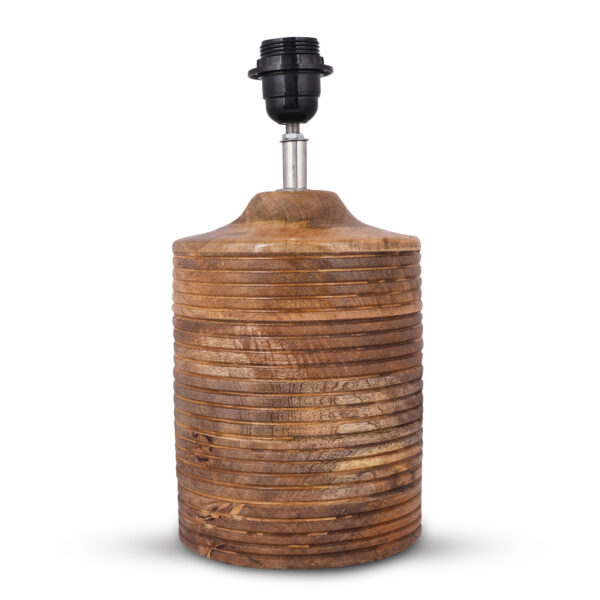 Coffee Brown Ribbed Circle Table Lamp, Side lamp for Bedroom, Dinning, Balcony, Office, Hotels & Home Decoration(NATURAL JUTE) - Image 7