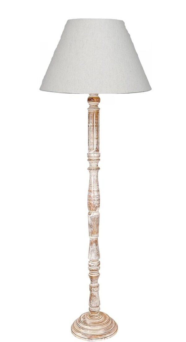 Pack of 2| Rustic Wood Floor Lamp, Standing Light for Home Decor Living Room Bedroom & Dining Room Hotels Restaurant & Cafe and Gifting Items Complete Set- (Flex) - Image 4