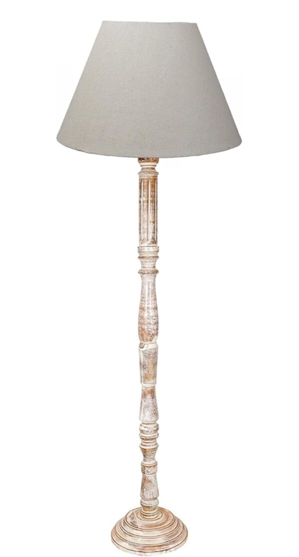 Pack of 2| Rustic Wood Floor Lamp, Standing Light for Home Decor Living Room Bedroom & Dining Room Hotels Restaurant & Cafe and Gifting Items Complete Set- (Premium Jute) - Image 4