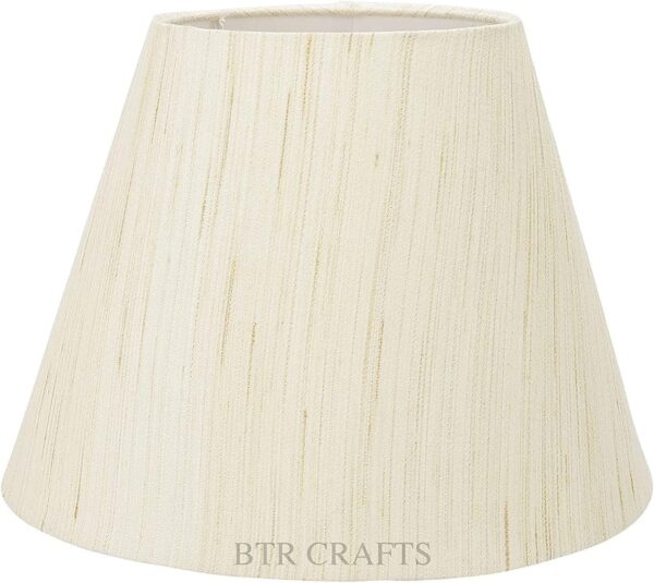 Pack of 2 Rustic Wood Conical Floor Lamp, Standing Light for Home Decor Living Room Bedroom & Dining Room Hotels Restaurant & Cafe and Gifting Items Complete Set- (Cream Texture) - Image 6