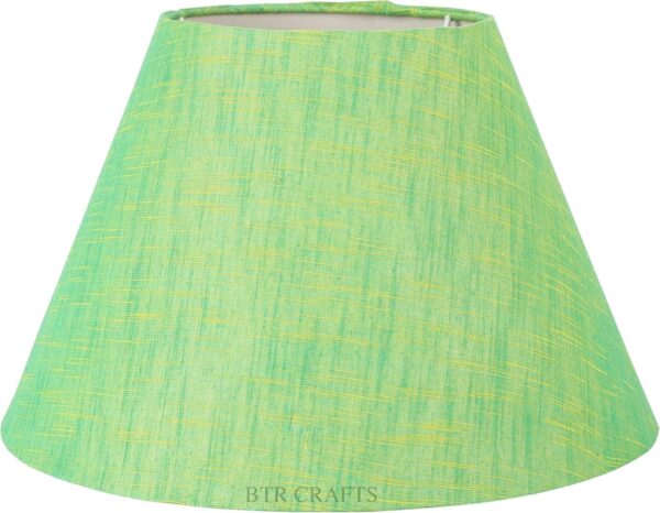 Pack of 2 Rustic Wood Conical Floor Lamp, Standing Light for Home Decor Living Room Bedroom & Dining Room Hotels Restaurant & Cafe and Gifting Items Complete Set- (Green Texture) - Image 6