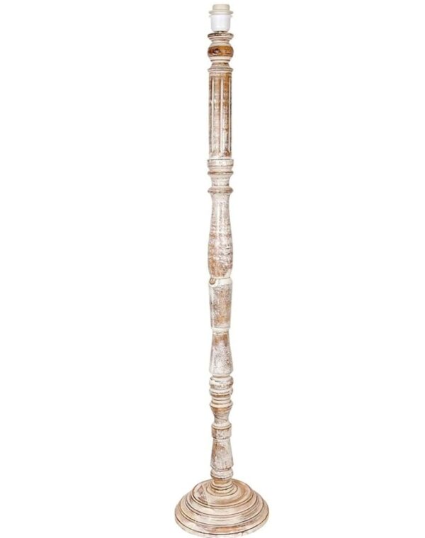 Pack of 2| Rustic Wood Floor Lamp, Standing Light for Home Decor Living Room Bedroom & Dining Room Hotels Restaurant & Cafe and Gifting Items Complete Set- (Flex) - Image 6
