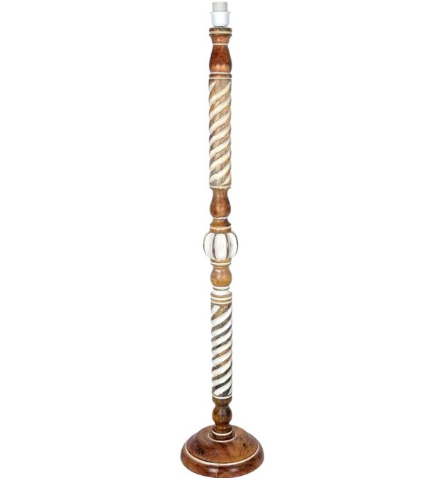 Pack of 2| Rustic Wood Floor Lamp, Standing Light Fixture, Aura Glow Reading Lamp for Home Decor Office,Hotel, Restaurant and Cafes Complete Set - (Natural Jute) - Image 6