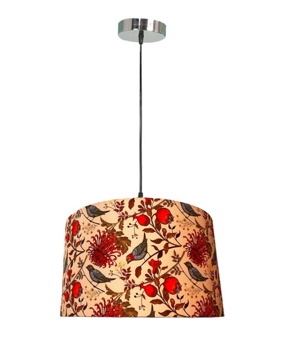 BTR Crafts Pack of 2 |18'' Printed Bird Hanging Shade, Decorative Light Lamp for Living Room, Home, Bedroom, Home Décor Lightning, Black/Silver Canopy - Image 3