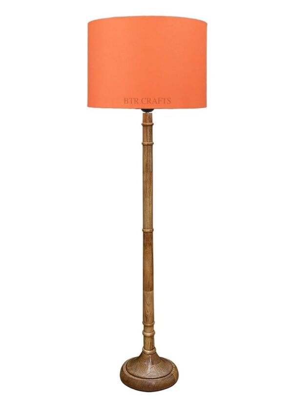 Pack of 2| Rustic Wooden Floor Lamp,Ideal for Living Rooms, Bedrooms, Hotels, Cafes, or Any Space That Adds a Nostalgic, Vintage Charm(ORANGE) - Image 7