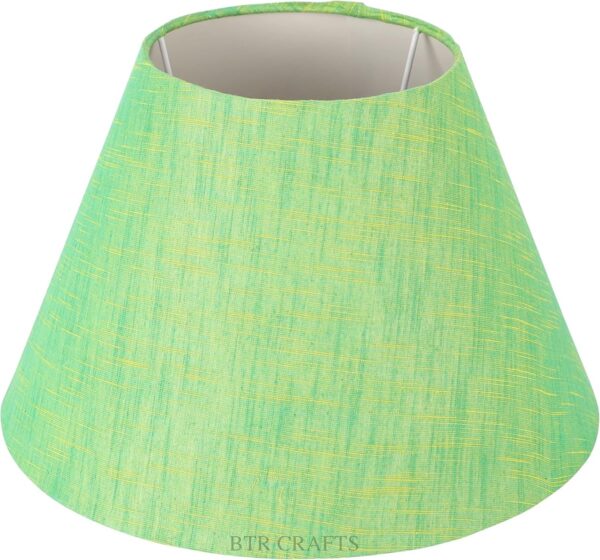Pack of 2 Rustic Wood Conical Floor Lamp, Standing Light for Home Decor Living Room Bedroom & Dining Room Hotels Restaurant & Cafe and Gifting Items Complete Set- (Green Texture) - Image 7