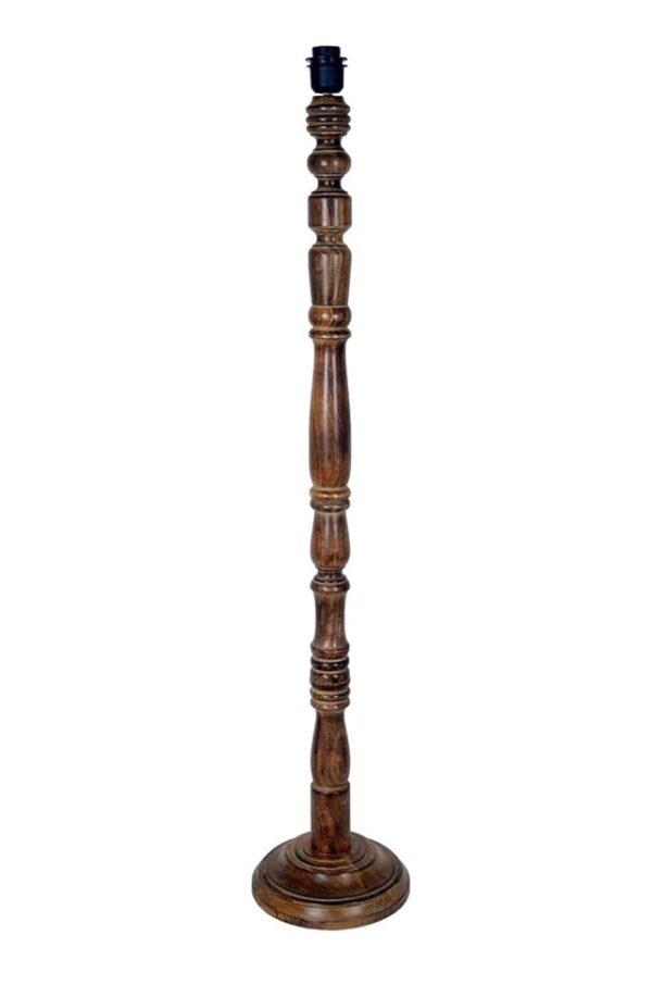 Pack of 2 Rustic Wood Conical Floor Lamp, Standing Light for Home Decor Living Room Bedroom & Dining Room Hotels Restaurant & Cafe and Gifting Items Complete Set- (Flex) - Image 8