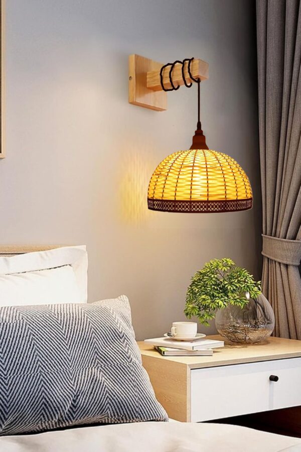 Arcade Shaped Bamboo Ceiling/Hanging Light for Indoor and Outdoor Lighting, Home Décor - Image 2