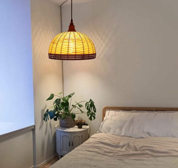 Arcade Shaped Bamboo Ceiling/Hanging Light for Indoor and Outdoor Lighting, Home Décor