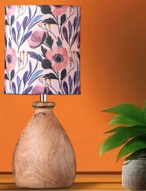 Wooden Table Lamp for Home Decor Bedside Table Lamp Night lamp for Living & Dining Room Gifting Items (Leafy Vine) - Image 2