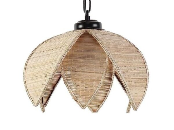Tulip Shaped Bamboo Pendant/Hanging Light for Home, Hotels, Restaurants & Cafe - Image 5