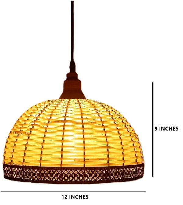 Arcade Shaped Bamboo Ceiling/Hanging Light for Indoor and Outdoor Lighting, Home Décor - Image 4