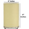 Small Round Table Lamp with Attached Metal Stand for Bedside, Study Table, Home Décor (Cream) - Image 5