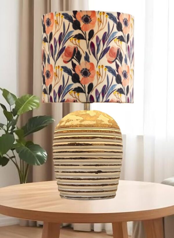 Wooden Table Lamp for Home Decor Bedside Table Lamp Night lamp for Living & Dining Room Gifting Items (Leafy Vine) - Image 2