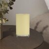 Small Round Table Lamp with Attached Metal Stand for Bedside, Study Table, Home Décor (Cream) - Image 3