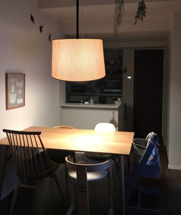 Pack of 2 |12'' Flex Hanging Shade, Decorative Light Lamp for Living Room, Home, Bedroom, Home Décor Lightning, Black/Silver Canopy - Image 3