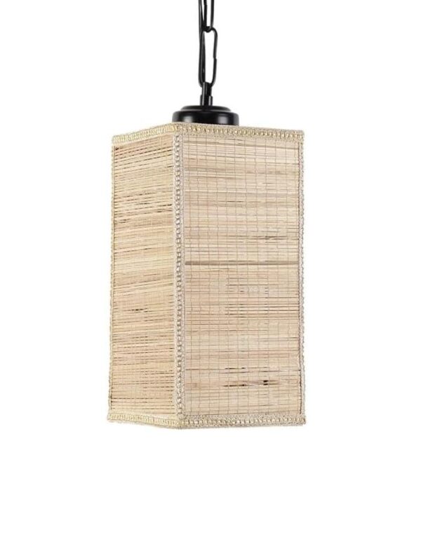 Rectangle Shaped Bamboo Pendant/Hanging for Home Decor, Indoor Lighting - Image 4