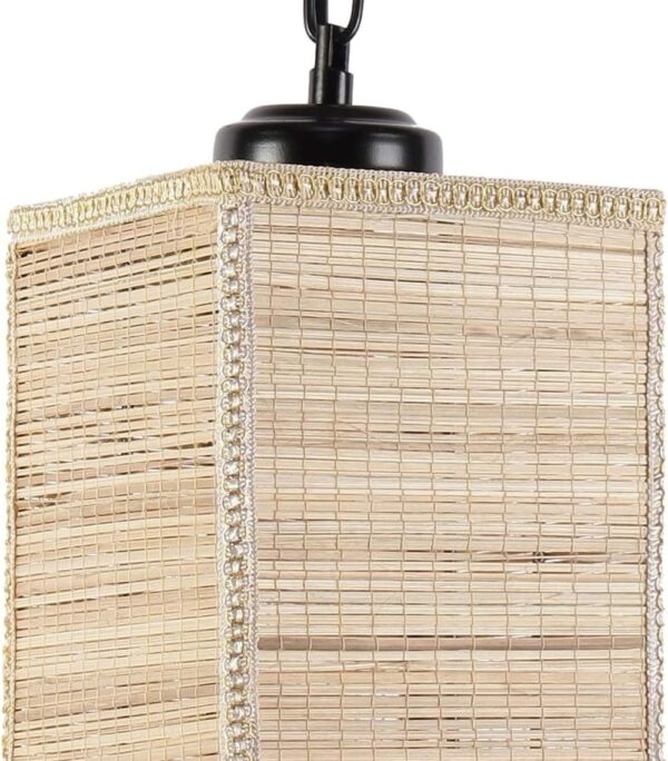 Rectangle Shaped Bamboo Pendant/Hanging for Home Decor, Indoor Lighting - Image 6