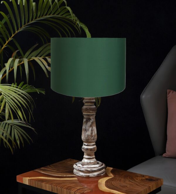 Retro Wooden Table Lamp Suitable For Bedroom Office And Living Room, Pack Of 1(Complete Set) - Image 2