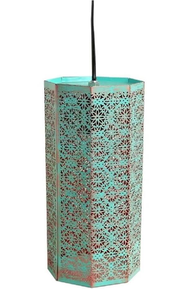 Moroccan Hanging Light Fixtures Handcrafted Hanging Lantern Turkish Pendant Light Gifts Items (Blue Mosque) - Image 4