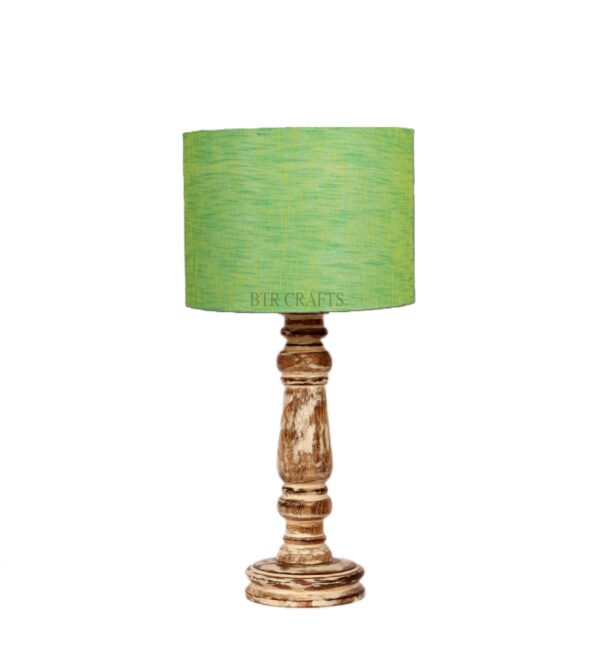 Retro Wooden Table Lamp Suitable For Bedroom Office And Living Room, Pack Of 1(Complete Set) - Image 3