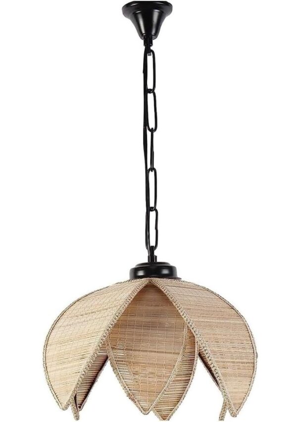 Tulip Shaped Bamboo Pendant/Hanging Light for Home, Hotels, Restaurants & Cafe - Image 4