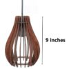 Egg-Shaped Wooden Hanging Light, Ceiling/Pendant Light, Indoor Decoration & Lighting - Image 5