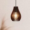 Egg-Shaped Wooden Hanging Light, Ceiling/Pendant Light, Indoor Decoration & Lighting - Image 2