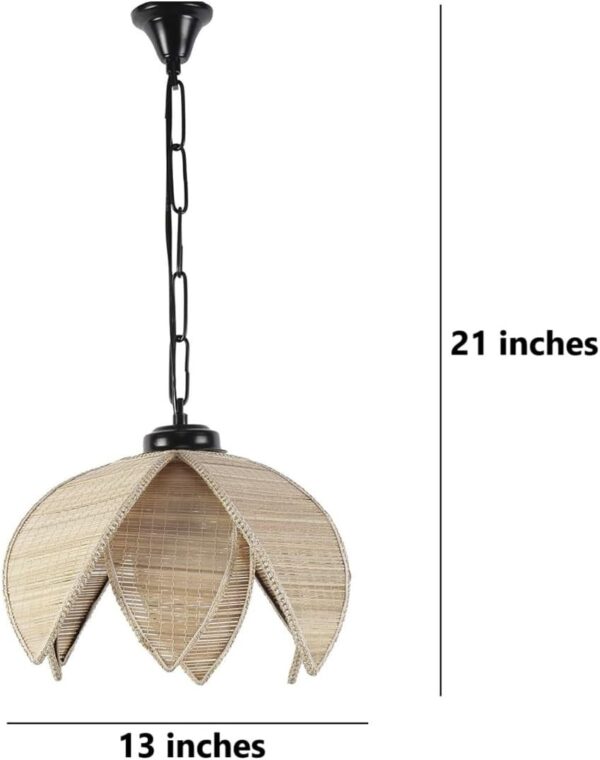 Sunflower Shaped Bamboo Pendant/Hanging Light for Home, Hotels, Restaurants & Cafe - Image 6