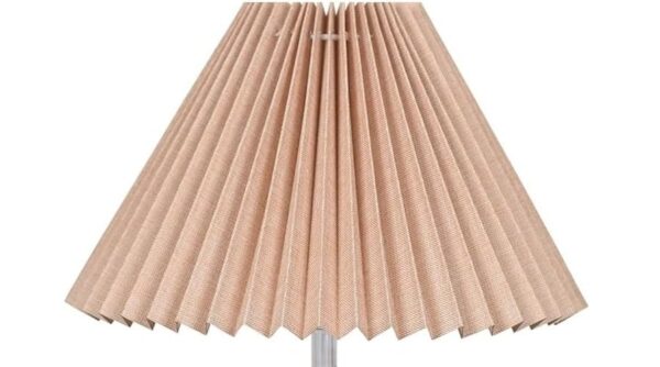 Decorative Table Lamp with Wooden Base Cute Bedside Lamp with Linen Beige Lampshade, Nightstand Lamp (Jute) - Image 6