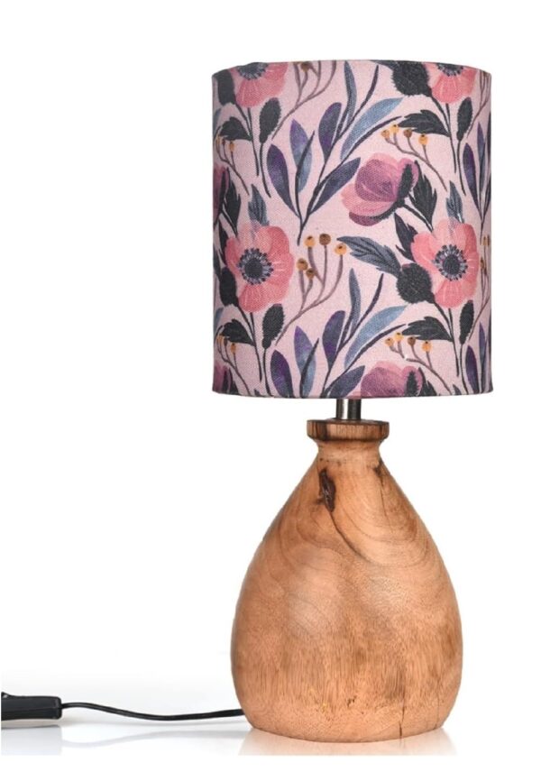 Wooden Table Lamp for Home Decor Bedside Table Lamp Night lamp for Living & Dining Room Gifting Items (Leafy Vine) - Image 3