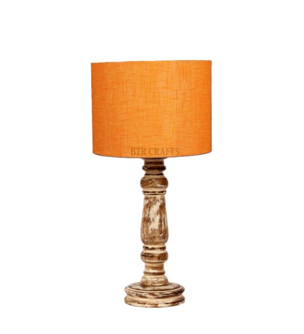Retro Wooden Table Lamp Suitable For Bedroom Office And Living Room, Pack Of 1(Complete Set) - Image 5