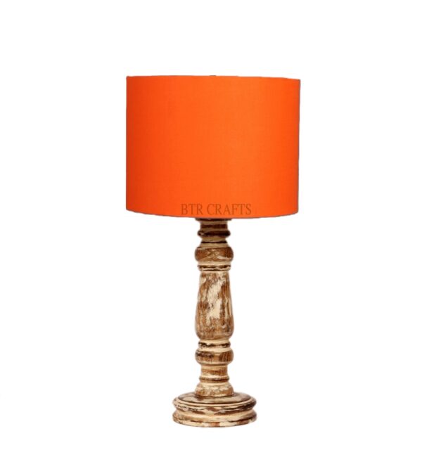 Retro Wooden Table Lamp Suitable For Bedroom Office And Living Room, Pack Of 1(Complete Set) - Image 5