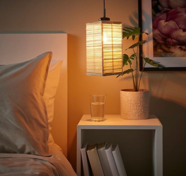 Rectangle Shaped Bamboo Pendant/Hanging for Home Decor, Indoor Lighting - Image 2