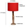 Vintage Wooden Table Lamp Suitable For Bedroom Office And Living Room, Pack Of 1(Complete Set) - Image 3