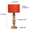 Retro Wooden Table Lamp Suitable For Bedroom Office And Living Room, Pack Of 1(Complete Set) - Image 3