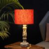 Retro Wooden Table Lamp Suitable For Bedroom Office And Living Room, Pack Of 1(Complete Set)