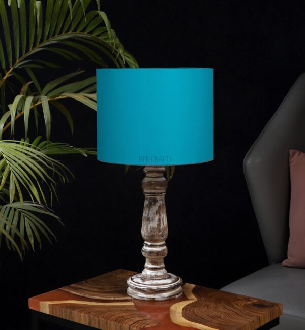 Retro Wooden Table Lamp Suitable For Bedroom Office And Living Room, Pack Of 1(Complete Set) - Image 2