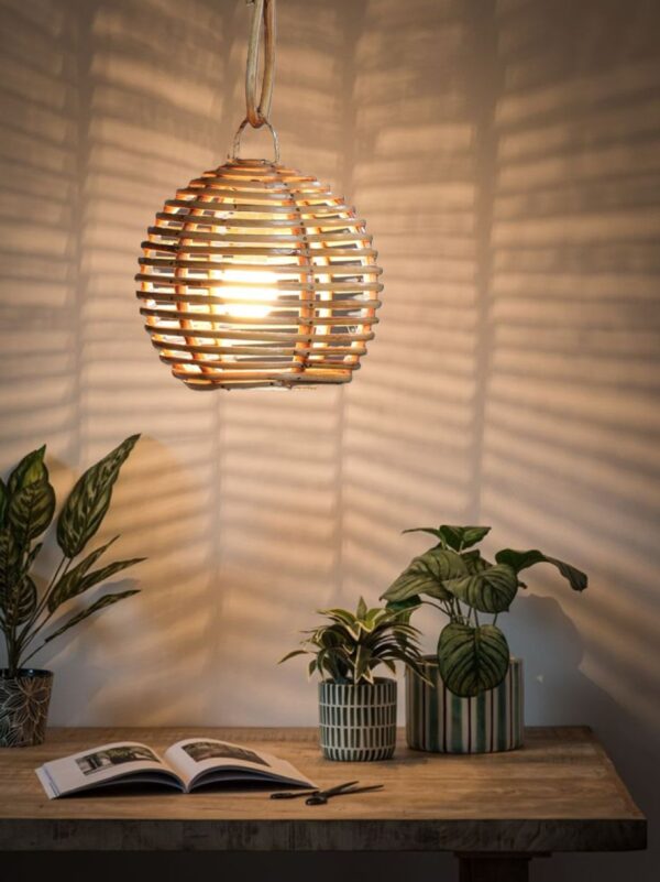 Ring Shaped Bamboo Pendant/Hanging Light, Ceiling Light for Hotels, Restaurant, Cafe, Home Decor - Image 2